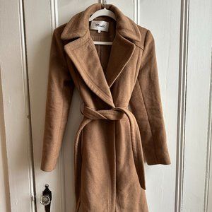 Diane Von Furstenberg Camel Wool Coat